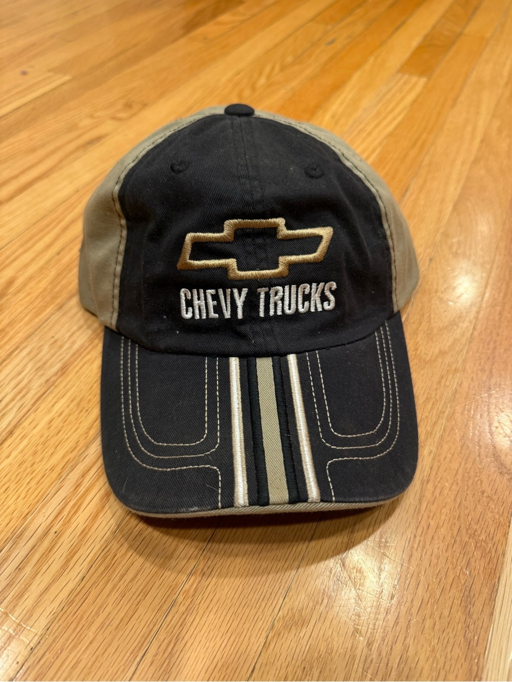 Chevy Trucks Black and Tan Baseball Hat - Picture 3 of 4